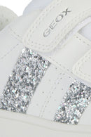 Geox Kız Çocuk Beyaz Eclyper Girl Simli Sneaker | Derimod Geox Kız Çocuk Beyaz Eclyper Girl Simli Sneaker | Derimod