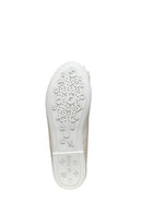 Geox Kız Çocuk Beyaz Plie Deri Babet | Derimod Geox Kız Çocuk Beyaz Plie Deri Babet | Derimod