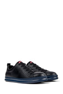 Camper Men's Black Runner Four Leather Sneaker | Derimod Camper Men's Black Runner Four Leather Sneaker | Derimod