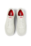 Camper Men's White Runner Leather Sneaker | Derimod Camper Men's White Runner Leather Sneaker | Derimod