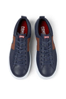 Camper Erkek Lacivert Runner Bağcıklı Deri Sneaker | Derimod Camper Erkek Lacivert Runner Bağcıklı Deri Sneaker | Derimod