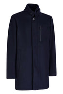 Geox Men's Navy Blue Monreale Coat | Derimod Geox Men's Navy Blue Monreale Coat | Derimod