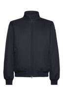 Geox Men's Navy Blue Vincit Bomber Jacket | Derimod Geox Men's Navy Blue Vincit Bomber Jacket | Derimod