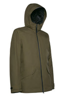 Geox Men's Green Clintford Abx Hooded Coat | Derimod Geox Men's Green Clintford Abx Hooded Coat | Derimod