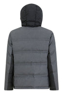 Geox Men's Gray Radente Hooded Coat | Derimod Geox Men's Gray Radente Hooded Coat | Derimod