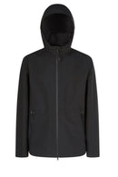 Geox Men's Black Calgary Abx Hooded Jacket | Derimod Geox Men's Black Calgary Abx Hooded Jacket | Derimod