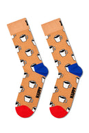 Happy Socks Erkek Beyaz Desenli Pamuklu Çorap | Derimod Happy Socks Erkek Beyaz Desenli Pamuklu Çorap | Derimod