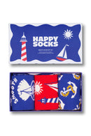 Happy Socks Kadın Mavi Sahil Temalı Pamuklu 3’lü Çorap Seti | Derimod Happy Socks Kadın Mavi Sahil Temalı Pamuklu 3’lü Çorap Seti | Derimod