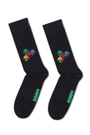 Happy Socks Erkek Siyah Oyuncu Temalı Pamuklu 4’lü Çorap Seti | Derimod Happy Socks Erkek Siyah Oyuncu Temalı Pamuklu 4’lü Çorap Seti | Derimod