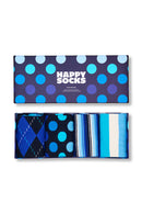 Happy Socks Erkek Lacivert Desenli Pamuklu 4'lü Çorap Seti | Derimod Happy Socks Erkek Lacivert Desenli Pamuklu 4'lü Çorap Seti | Derimod