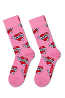 Happy Socks Kadın Çok Renkli Desenli Pamuklu Çorap | Derimod Happy Socks Kadın Çok Renkli Desenli Pamuklu Çorap | Derimod