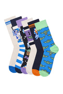 Happy Socks Erkek Çok Renkli Star Wars Mandalorian Temalı 6'lı Çorap Seti | Derimod Happy Socks Erkek Çok Renkli Star Wars Mandalorian Temalı 6'lı Çorap Seti | Derimod