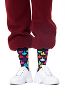 Happy Socks Kadın Lacivert Desenli Pamuklu Çorap | Derimod Happy Socks Kadın Lacivert Desenli Pamuklu Çorap | Derimod