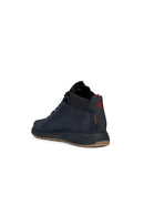 Geox Men's Navy Blue Aerantis Leather Boots | Derimod Geox Men's Navy Blue Aerantis Leather Boots | Derimod