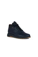 Geox Men's Navy Blue Aerantis Leather Boots | Derimod Geox Men's Navy Blue Aerantis Leather Boots | Derimod
