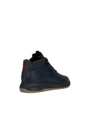 Geox Men's Navy Blue Aerantis Leather Boots | Derimod Geox Men's Navy Blue Aerantis Leather Boots | Derimod