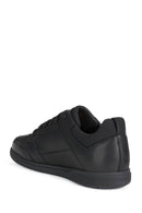 Geox Men's Black Spherica Ec3 Lace-Up Leather Casual Sneaker | Derimod Geox Men's Black Spherica Ec3 Lace-Up Leather Casual Sneaker | Derimod