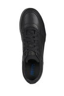Geox Men's Black Spherica Ec3 Lace-Up Leather Casual Sneaker | Derimod Geox Men's Black Spherica Ec3 Lace-Up Leather Casual Sneaker | Derimod