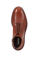 Geox Men's Brown Cannaregio Leather Zippered Casual Boots | Derimod Geox Men's Brown Cannaregio Leather Zippered Casual Boots | Derimod