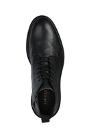 Geox Men's Black Cannaregio Leather Zippered Boots | Derimod Geox Men's Black Cannaregio Leather Zippered Boots | Derimod