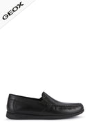 Geox Men's Black Leather U Sile 2 Fit Loafer | Derimod Geox Men's Black Leather U Sile 2 Fit Loafer | Derimod