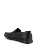 Geox Men's Black Leather U Sile 2 Fit Loafer | Derimod Geox Men's Black Leather U Sile 2 Fit Loafer | Derimod