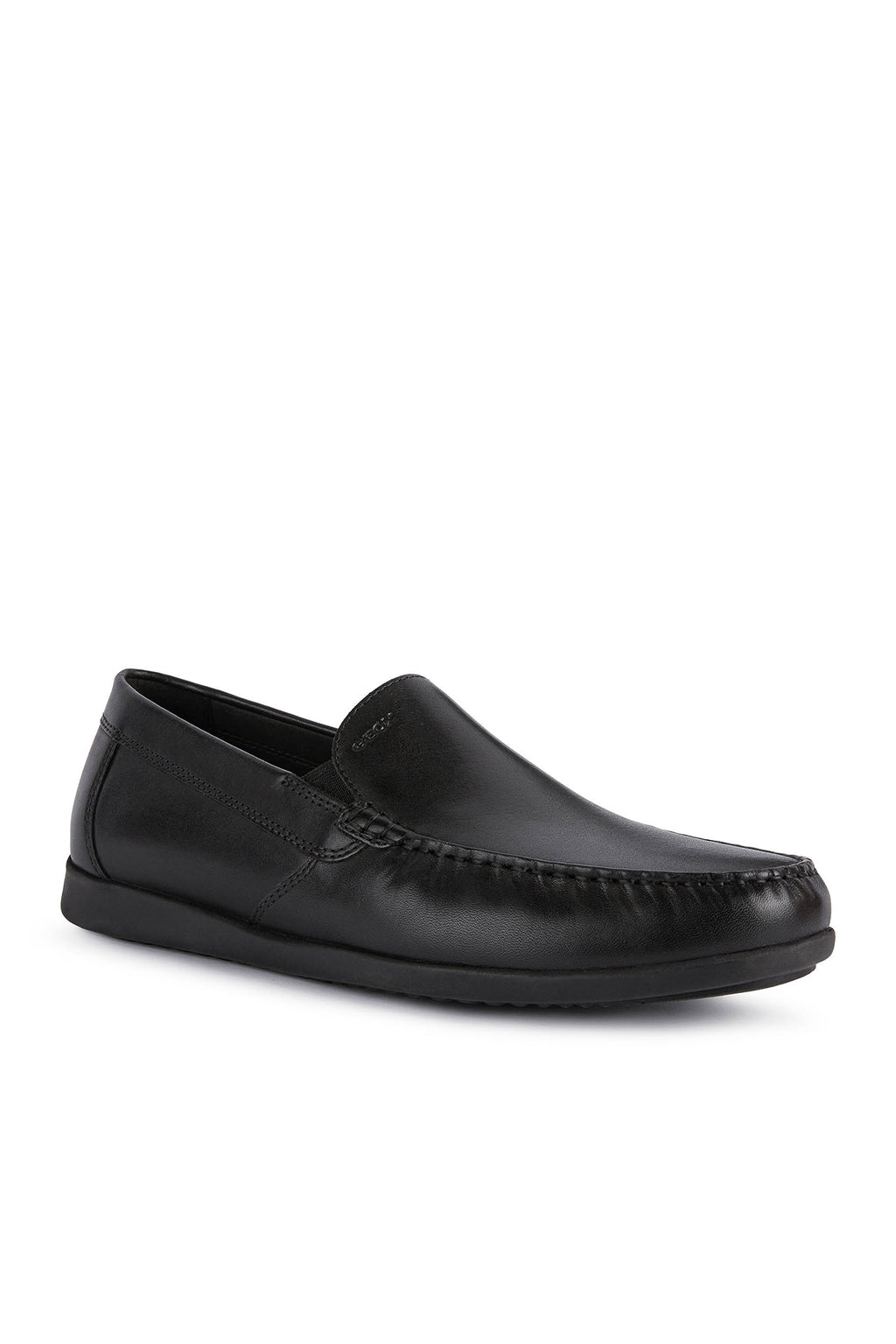 Geox Erkek Siyah Deri U Sile 2 Fit Loafer