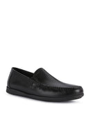 Geox Men's Black Leather U Sile 2 Fit Loafer | Derimod Geox Men's Black Leather U Sile 2 Fit Loafer | Derimod