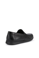 Geox Men's Black Leather U Sile 2 Fit Loafer | Derimod Geox Men's Black Leather U Sile 2 Fit Loafer | Derimod