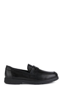 Geox Erkek Siyah Spherica Ec11 Deri Loafer | Derimod Geox Erkek Siyah Spherica Ec11 Deri Loafer | Derimod