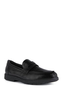 Geox Erkek Siyah Spherica Ec11 Deri Loafer | Derimod Geox Erkek Siyah Spherica Ec11 Deri Loafer | Derimod