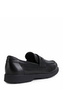 Geox Erkek Siyah Spherica Ec11 Deri Loafer | Derimod Geox Erkek Siyah Spherica Ec11 Deri Loafer | Derimod