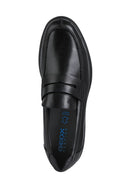 Geox Erkek Siyah Spherica Ec11 Deri Loafer | Derimod Geox Erkek Siyah Spherica Ec11 Deri Loafer | Derimod