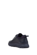 Geox Siyah Erkek Deri U Spherica Sneaker | Derimod Geox Siyah Erkek Deri U Spherica Sneaker | Derimod