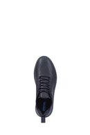 Geox Siyah Erkek Deri U Spherica Sneaker | Derimod Geox Siyah Erkek Deri U Spherica Sneaker | Derimod