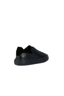 Geox Men's Black Deiven Lace-Up Leather Casual Sneaker | Derimod Geox Men's Black Deiven Lace-Up Leather Casual Sneaker | Derimod