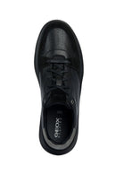 Geox Erkek Siyah Deiven Bağcıklı Deri Sneaker | Derimod Geox Erkek Siyah Deiven Bağcıklı Deri Sneaker | Derimod