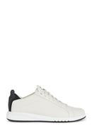 Geox Erkek Beyaz U Aerantis A - Tumb Bağcıklı Deri Sneaker | Derimod Geox Erkek Beyaz U Aerantis A - Tumb Bağcıklı Deri Sneaker | Derimod