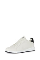 Geox Erkek Beyaz U Aerantis A - Tumb Bağcıklı Deri Sneaker | Derimod Geox Erkek Beyaz U Aerantis A - Tumb Bağcıklı Deri Sneaker | Derimod