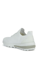 Geox Men's White Spherica Active Lace Up Fabric Sneaker | Derimod Geox Men's White Spherica Active Lace Up Fabric Sneaker | Derimod