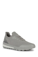 Geox Men's Gray Spherica Active Lace Up Fabric Sneaker | Derimod Geox Men's Gray Spherica Active Lace Up Fabric Sneaker | Derimod