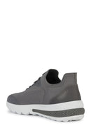 Geox Men's Gray Spherica Active Lace Up Fabric Sneaker | Derimod Geox Men's Gray Spherica Active Lace Up Fabric Sneaker | Derimod