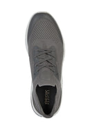 Geox Men's Gray Spherica Active Lace Up Fabric Sneaker | Derimod Geox Men's Gray Spherica Active Lace Up Fabric Sneaker | Derimod