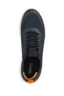 Geox Men's Navy Blue Spherica Active Lace Up Fabric Sneaker | Derimod Geox Men's Navy Blue Spherica Active Lace Up Fabric Sneaker | Derimod