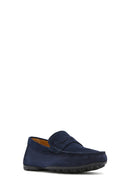 Geox Men's Navy Blue Kosmopolis + Grip Suede Leather Casual Loafer | Derimod Geox Men's Navy Blue Kosmopolis + Grip Suede Leather Casual Loafer | Derimod
