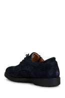 Geox Men's Navy Blue Spherica Ec11 Lace-Up Suede Leather Casual Shoes | Derimod Geox Men's Navy Blue Spherica Ec11 Lace-Up Suede Leather Casual Shoes | Derimod