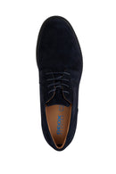 Geox Men's Navy Blue Spherica Ec11 Lace-Up Suede Leather Casual Shoes | Derimod Geox Men's Navy Blue Spherica Ec11 Lace-Up Suede Leather Casual Shoes | Derimod