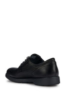 Geox Men's Black Spherica Ec11 Lace-Up Leather Casual Shoes | Derimod Geox Men's Black Spherica Ec11 Lace-Up Leather Casual Shoes | Derimod
