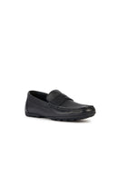 Geox Erkek Siyah Kosmopolis + Grip Deri Maskülen Loafer | Derimod Geox Erkek Siyah Kosmopolis + Grip Deri Maskülen Loafer | Derimod