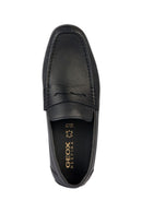 Geox Erkek Siyah Kosmopolis + Grip Deri Maskülen Loafer | Derimod Geox Erkek Siyah Kosmopolis + Grip Deri Maskülen Loafer | Derimod